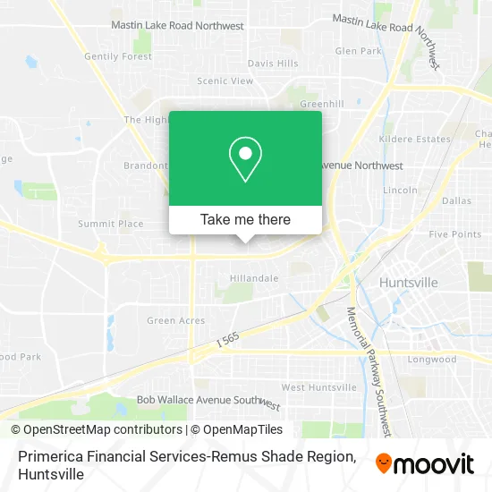Primerica Financial Services-Remus Shade Region map