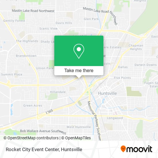 Rocket City Event Center map