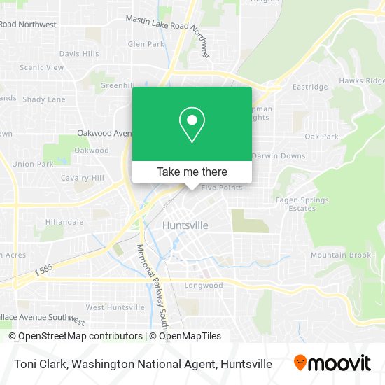 Toni Clark, Washington National Agent map