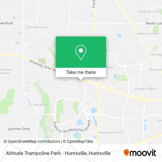 Mapa de Altitude Trampoline Park - Huntsville