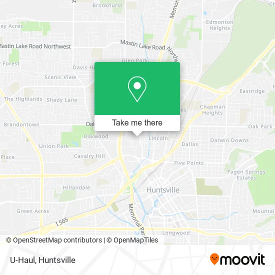 U-Haul map
