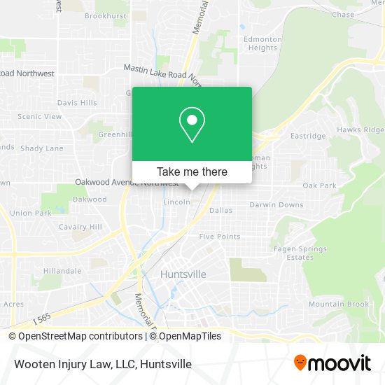 Wooten Injury Law, LLC map