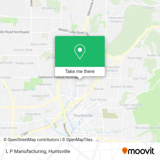 L P Manufacturing map