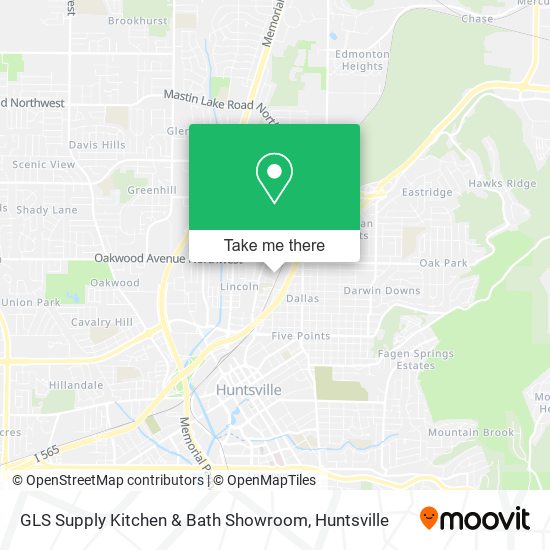 Mapa de GLS Supply Kitchen & Bath Showroom
