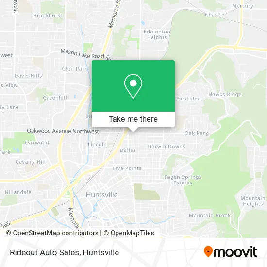 Rideout Auto Sales map