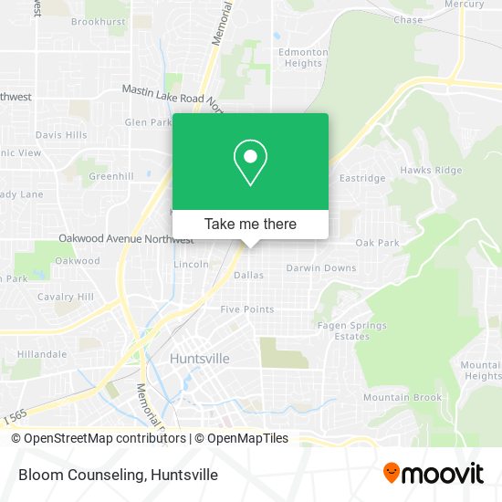 Bloom Counseling map