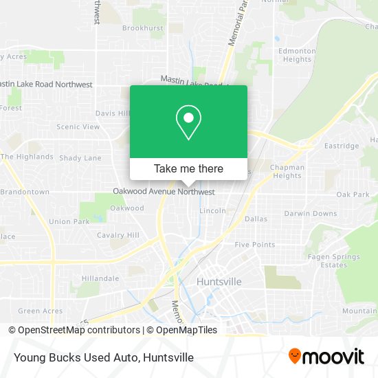 Mapa de Young Bucks Used Auto