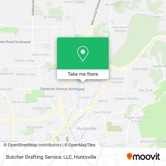 Butcher Drafting Service, LLC map