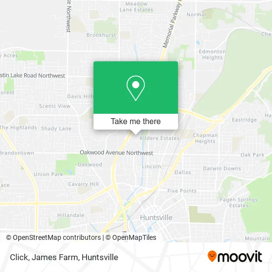 Click, James Farm map
