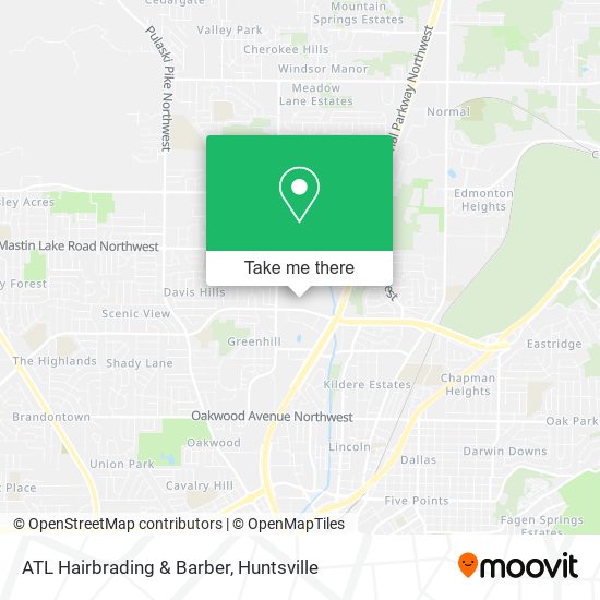 Mapa de ATL Hairbrading & Barber
