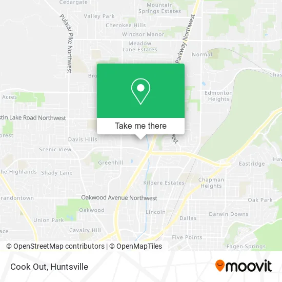 Cook Out map