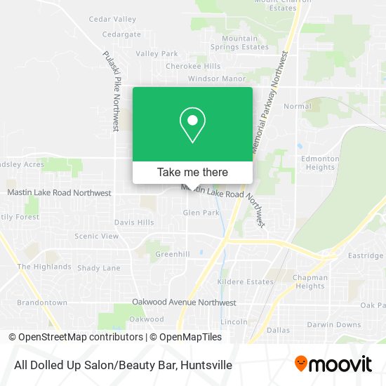 Mapa de All Dolled Up Salon/Beauty Bar