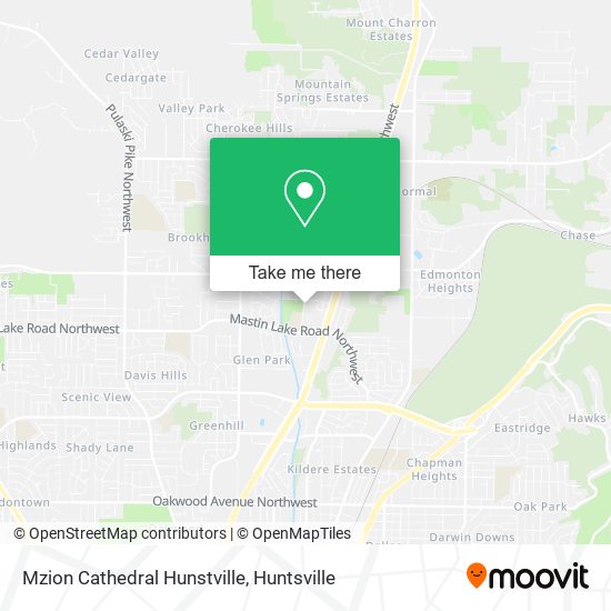 Mzion Cathedral Hunstville map