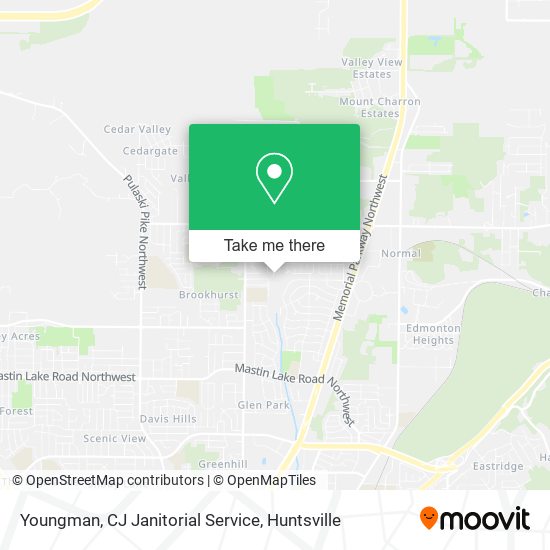 Youngman, CJ Janitorial Service map