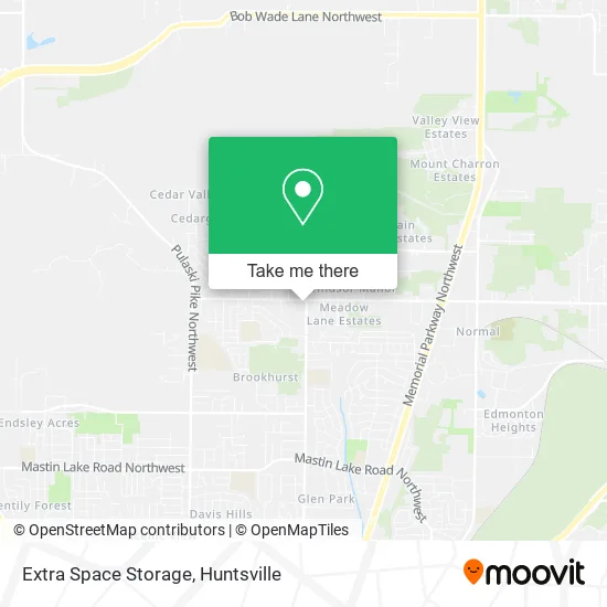Extra Space Storage map