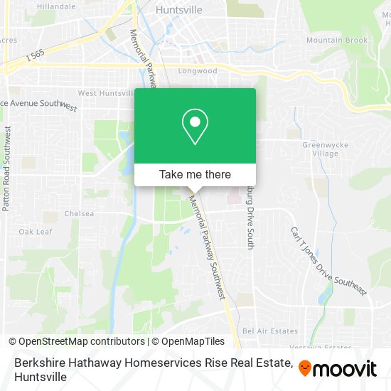 Berkshire Hathaway Homeservices Rise Real Estate map