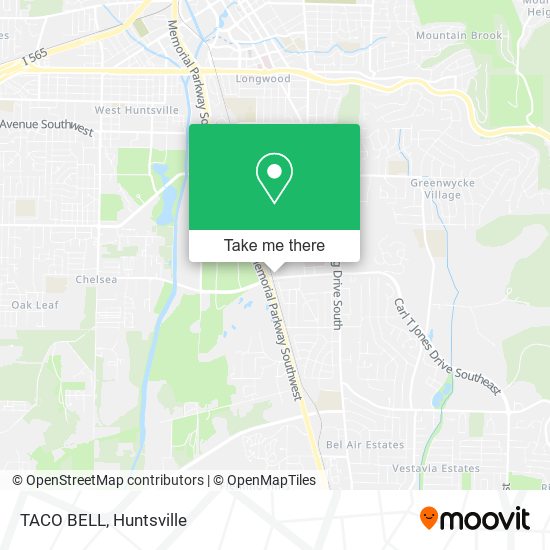 TACO BELL map