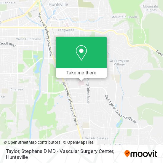 Taylor, Stephens D MD - Vascular Surgery Center map