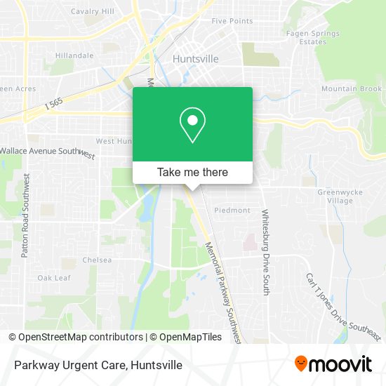 Parkway Urgent Care map