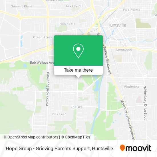 Hope Group - Grieving Parents Support map