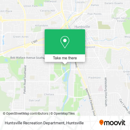 Mapa de Huntsville Recreation Department