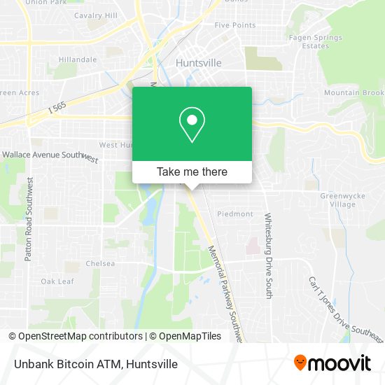 Unbank Bitcoin ATM map