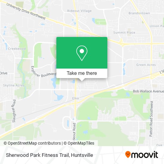 Sherwood Park Fitness Trail map