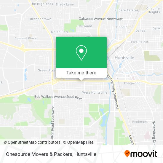 Mapa de Onesource Movers & Packers