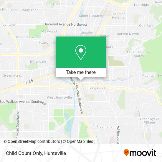 Child Count Only map