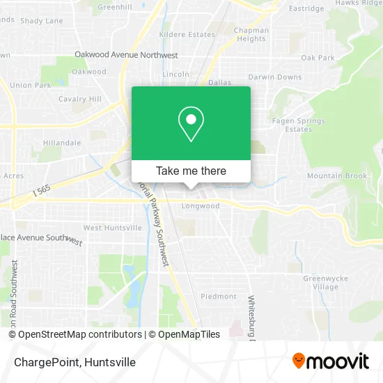 Mapa de ChargePoint