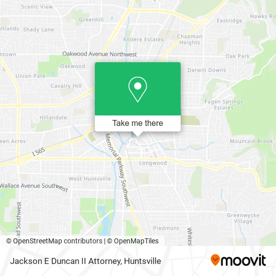 Mapa de Jackson E Duncan II Attorney