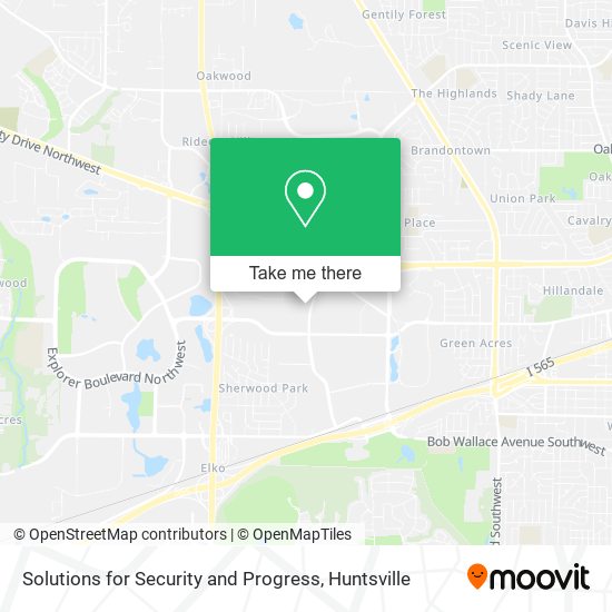 Solutions for Security and Progress map