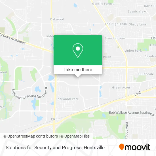 Solutions for Security and Progress map
