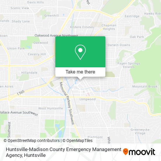 Huntsville-Madison County Emergency Management Agency map