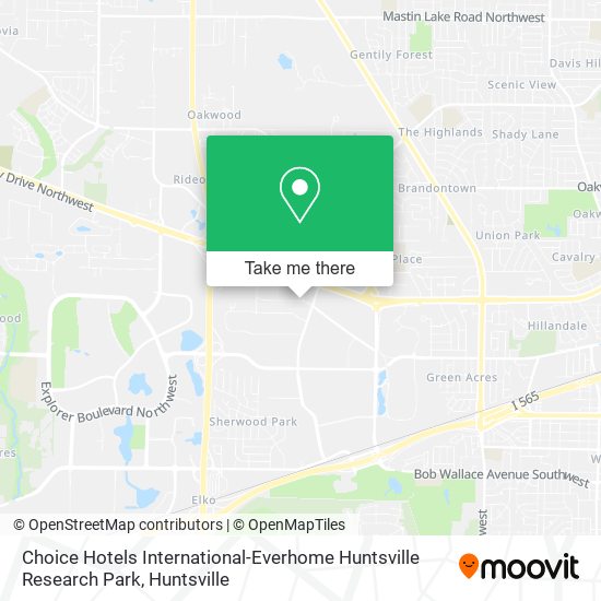 Choice Hotels International-Everhome Huntsville Research Park map