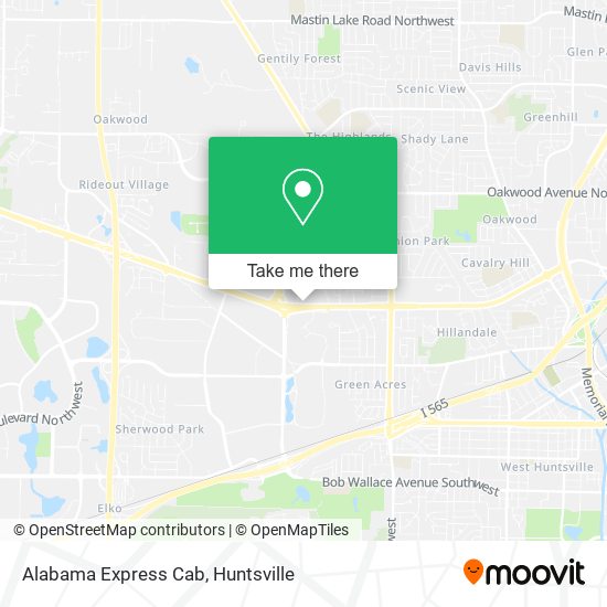 Alabama Express Cab map