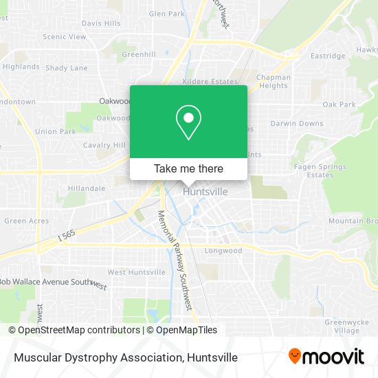 Mapa de Muscular Dystrophy Association