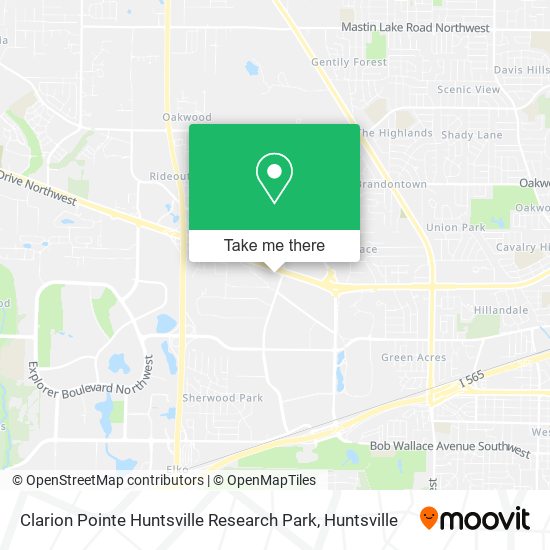 Clarion Pointe Huntsville Research Park map