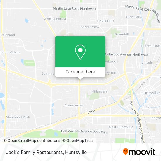 Mapa de Jack's Family Restaurants