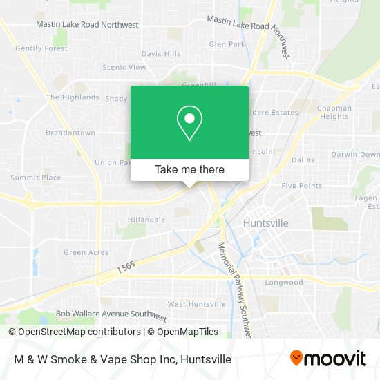 M & W Smoke & Vape Shop Inc map