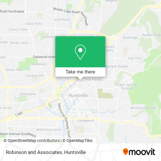 Robinson and Associates map