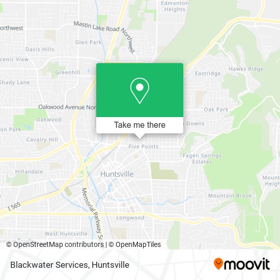 Blackwater Services map