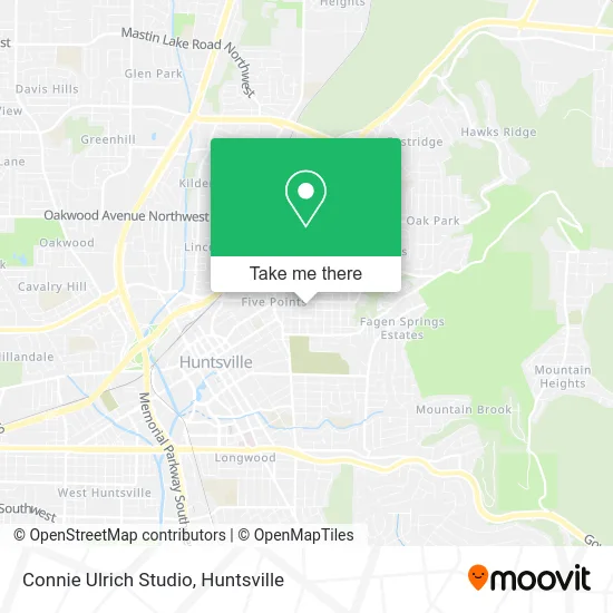 Connie Ulrich Studio map