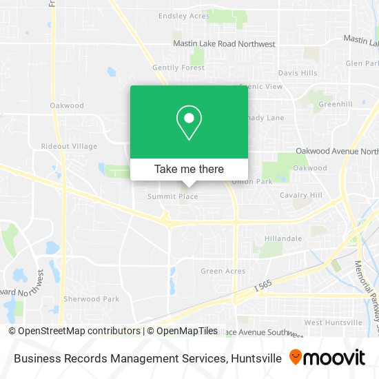Business Records Management Services map