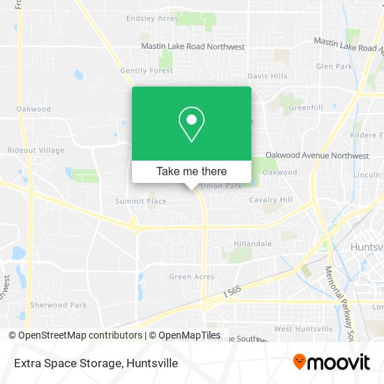 Mapa de Extra Space Storage