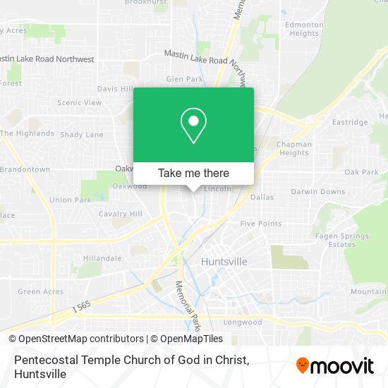 Pentecostal Temple Church of God in Christ map
