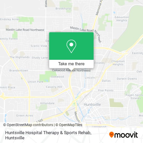 Huntsville Hospital Therapy & Sports Rehab map