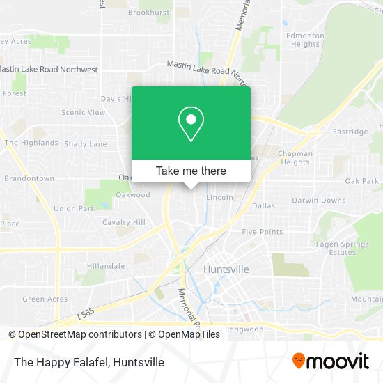 The Happy Falafel map