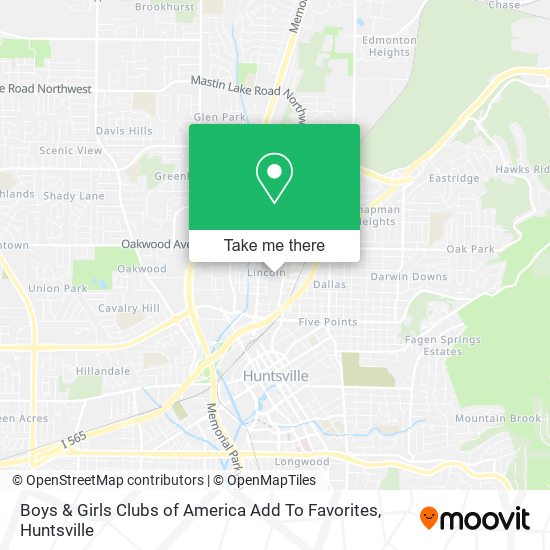 Boys & Girls Clubs of America Add To Favorites map