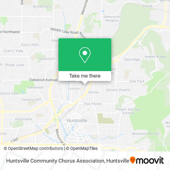 Huntsville Community Chorus Association map